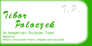 tibor poloczek business card